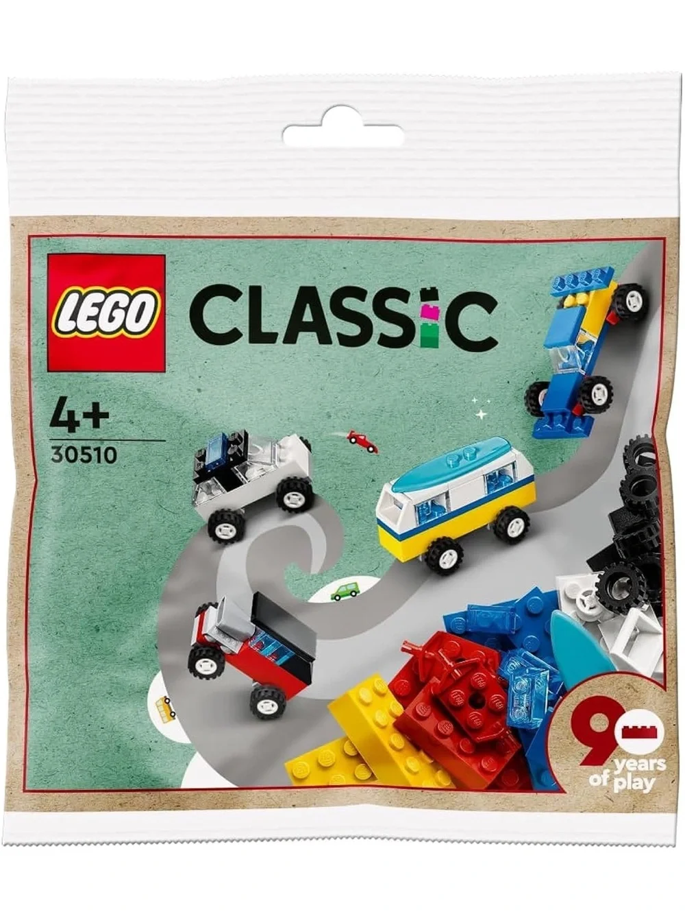 Lego 30510 Classic 90 Years of Cars 71 pcs Polybag Ages 4+ Building Toy